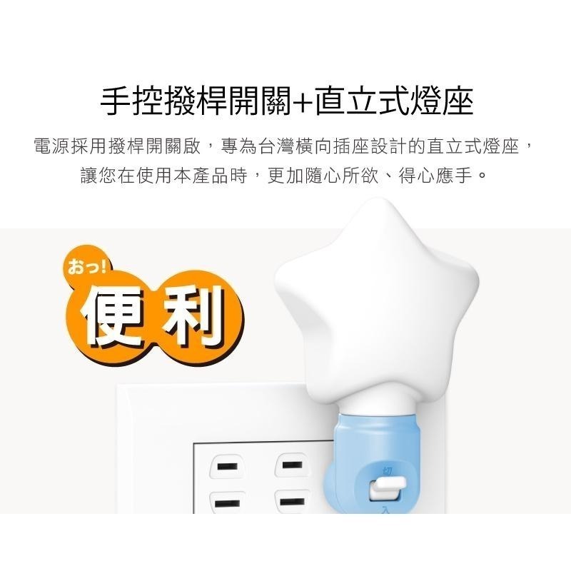 小夜燈 【台灣製造 現貨】 LED 燈絲型 星星 節能小夜燈 iPlus+ 保護傘 NL-11B-LC-細節圖7