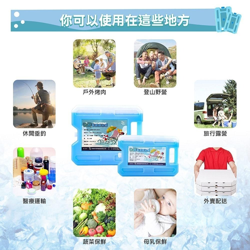 保冰磚 保冷磚 台灣製 JOMO抗菌急凍長效保冰磚 冰寶 保冰 保冷 冷媒磚 冰塊磚 保冰箱 露營 釣魚 烤肉 野餐必備-細節圖3