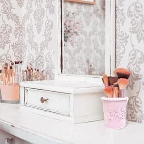 筆筒 鐵質筆筒 蝴蝶筆筒 化妝筒 簍空蝴蝶 置物筒 工具筒 圓形筆筒 馬卡龍筆筒 粉彩筆筒 文具收納 7B-7000-細節圖6