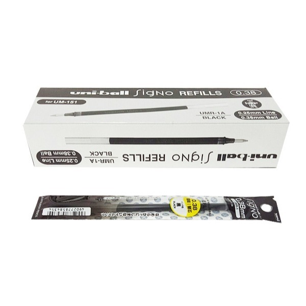 三菱 UMR-1 (0.38) 12支入 中性筆芯 UNI 鋼珠筆芯  UM151適用 特價! 特價!! 再特價!!!-細節圖4