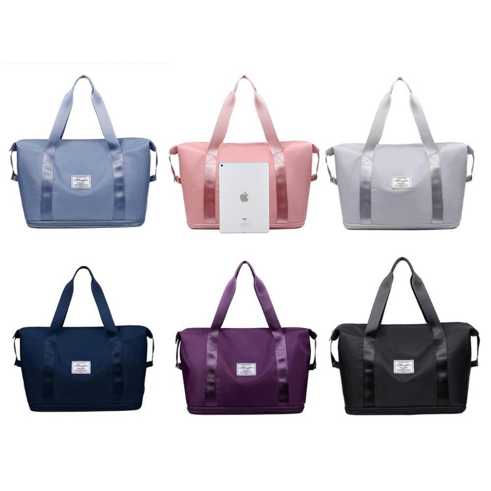 【台灣現貨】 旅行袋 登機包 健身包 行李包 媽媽包 大容量乾濕分離 多功能伸縮旅行袋 可擴充旅行袋 運動包 手提袋-細節圖2