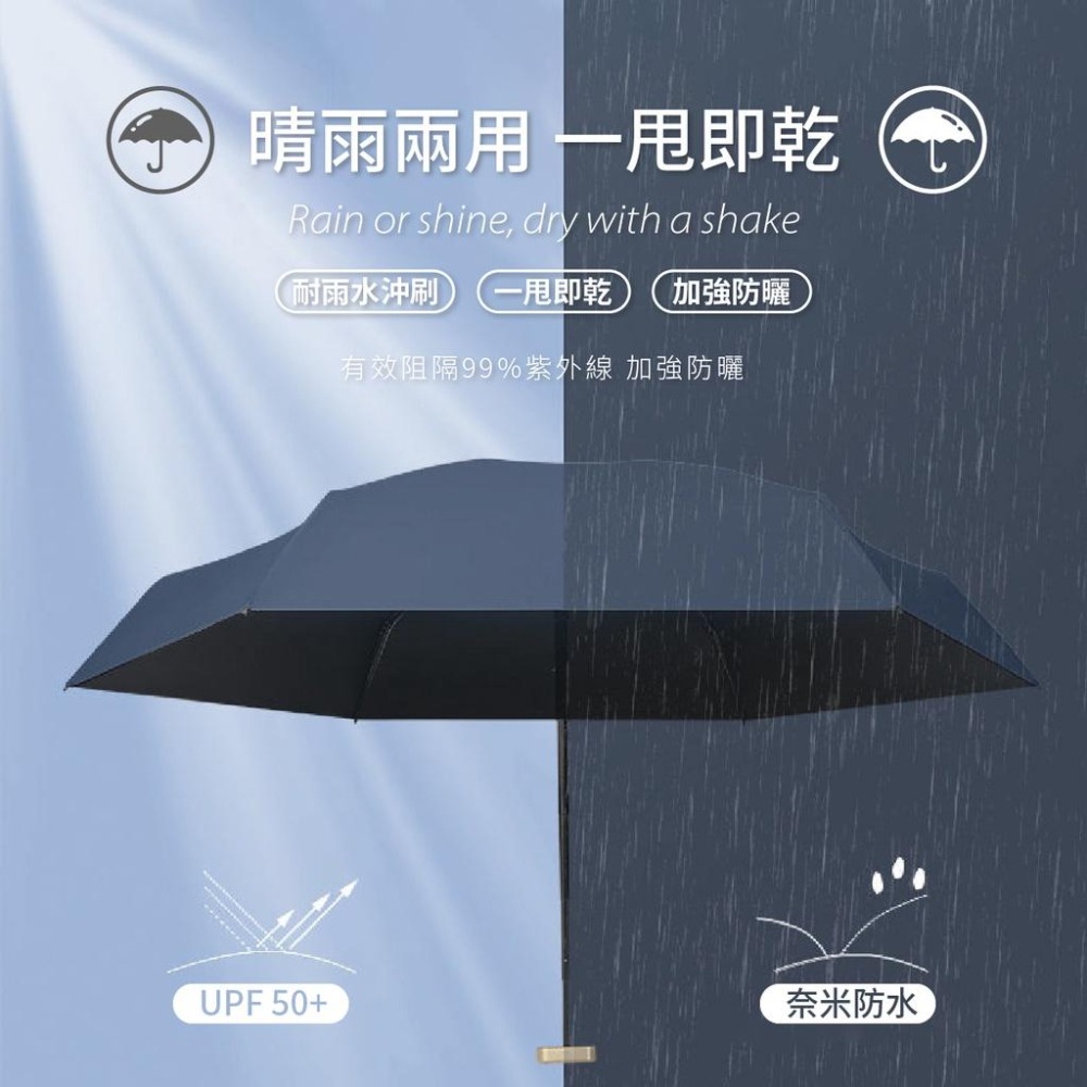 口袋傘 扁六折 15cm 晴雨兩用 超輕迷你口袋遮陽傘 迷你口袋太陽傘 雨傘 陽傘 小巧便携 袖珍迷你遮陽傘 防曬-細節圖4