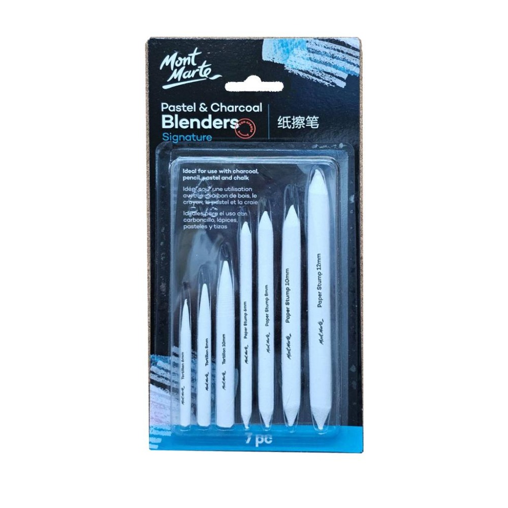 紙擦筆 美術 素描紙擦筆  7入組   素描 高光沙紙板 柔擦筆 柔和筆 修線筆 Mont Marte  BB0551-細節圖5