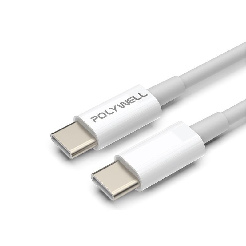 【現貨】快充線 1米 POLYWELL Type-C_To_C PD快充 3A 45W 快充 適用Pad安卓141-細節圖7