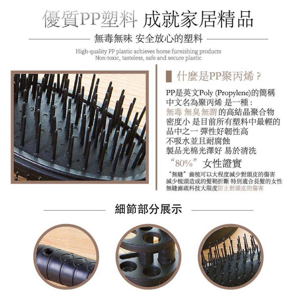 梳子 按摩梳 氣墊梳 時尚鏡梳五件組 圆滚筒梳 造型捲髮梳 大齒梳 氣墊梳 按摩梳子 髮梳 氣囊梳 頭皮按摩梳 按摩頭皮-細節圖3