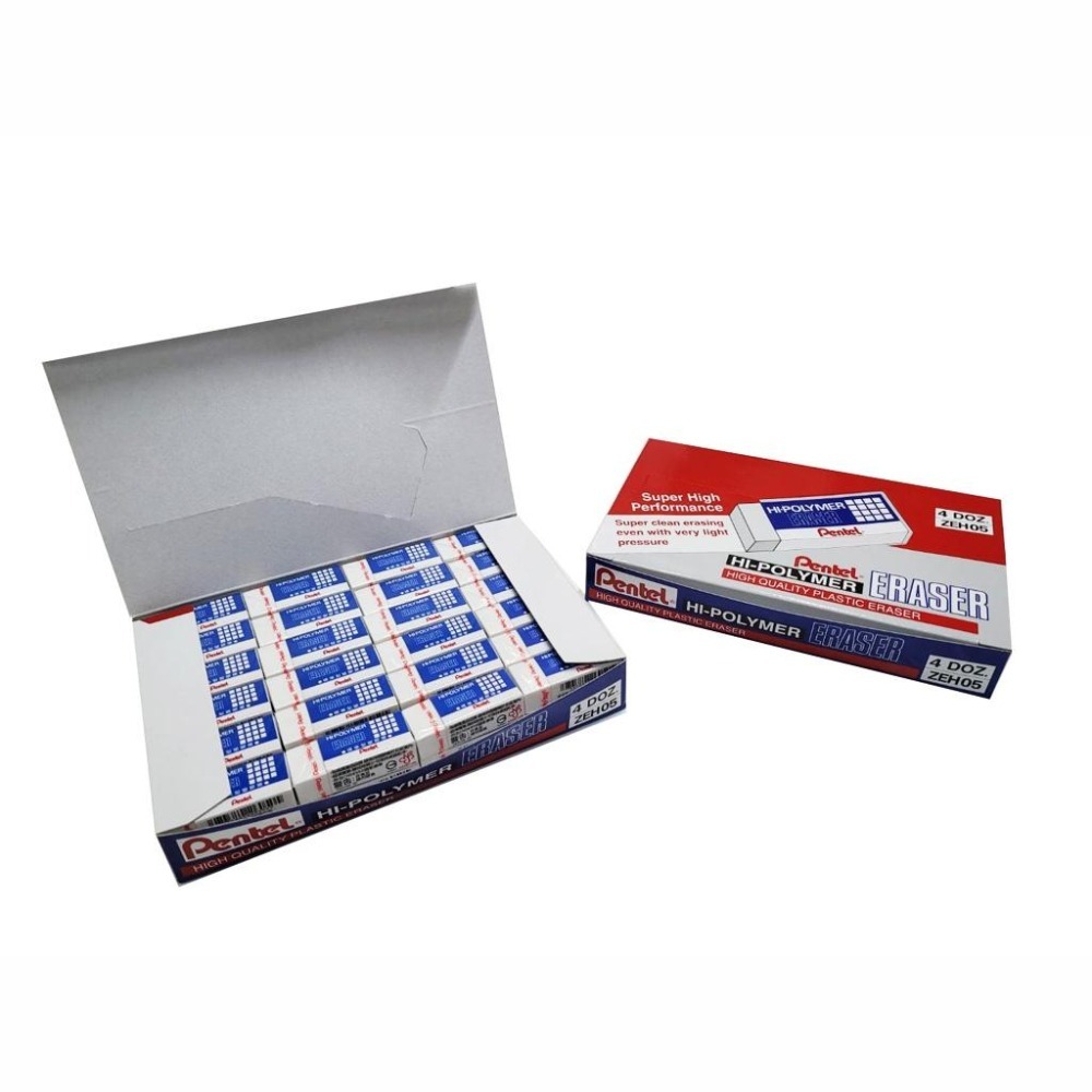 百點 Pentel 橡皮擦 ZEH-05 標準型 48入 好擦 經濟實惠-細節圖3
