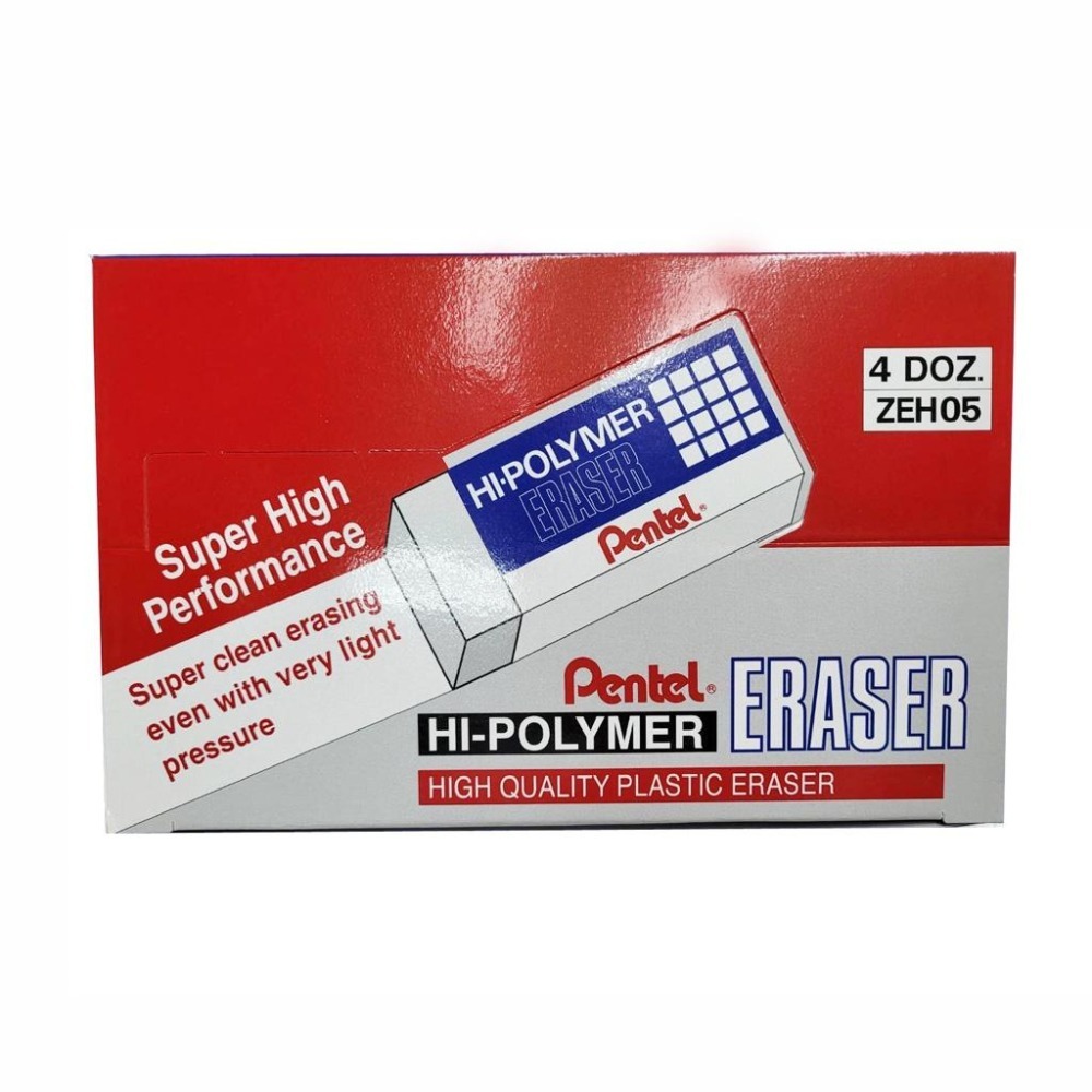 百點 Pentel 橡皮擦 ZEH-05 標準型 48入 好擦 經濟實惠-細節圖4