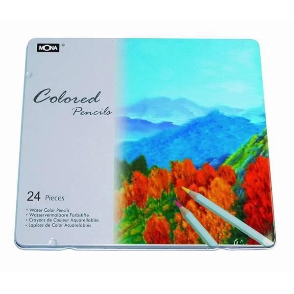 色鉛筆 油性色鉛筆 MONA  鐵盒裝  12色  24色  36色  48色 油性  80507 顏色明亮飽和好塗色-細節圖6