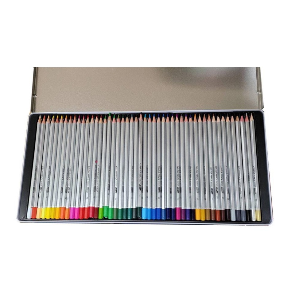 色鉛筆 油性色鉛筆 MONA  鐵盒裝  12色  24色  36色  48色 油性  80507 顏色明亮飽和好塗色-細節圖9