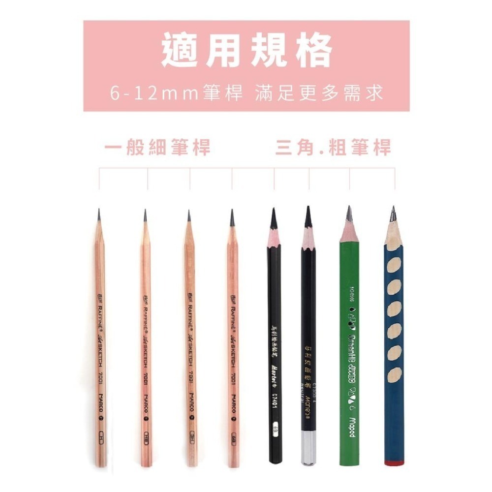 【台灣現貨+保固6個月】 削鉛筆機 tenwin 8028 電動鉛筆機 半自動 充電式 大小通吃  可調筆尖粗細 鉛筆機-細節圖3