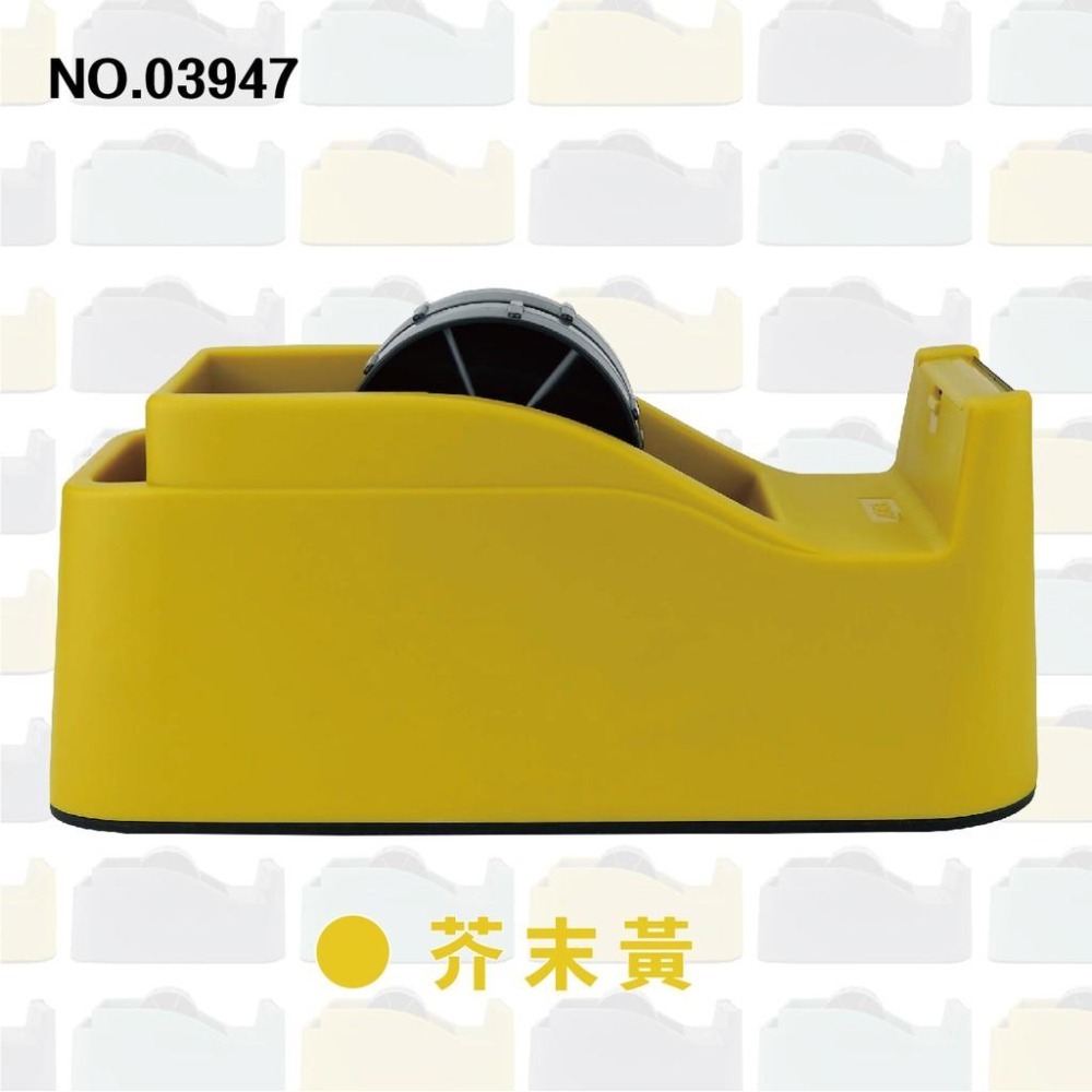 膠帶台 TD2000 力大 03947 澄穩 輕快切規格: ABEL 2吋 48mm 大捲心膠帶台 雙輪軸 三色 膠台-細節圖4