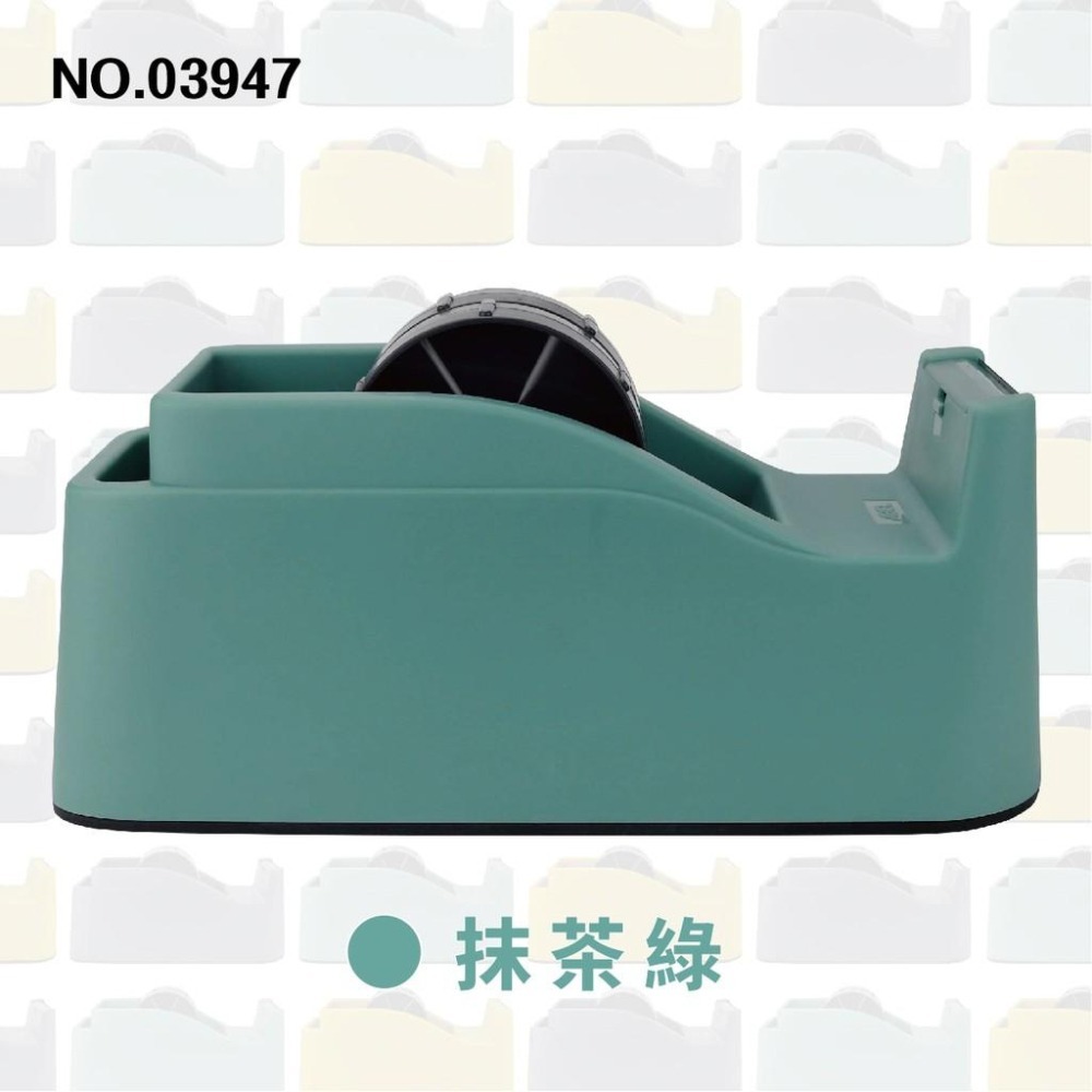 膠帶台 TD2000 力大 03947 澄穩 輕快切規格: ABEL 2吋 48mm 大捲心膠帶台 雙輪軸 三色 膠台-細節圖5