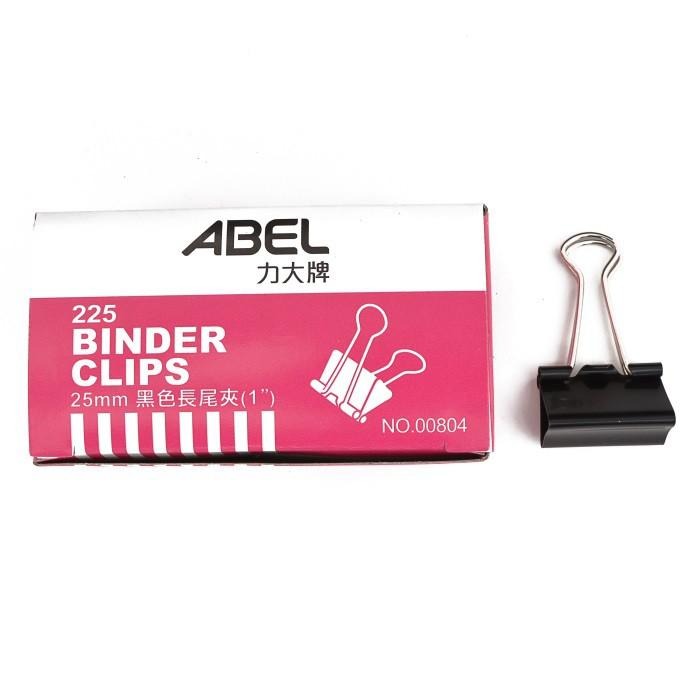 長尾夾 225 黑色長尾夾 25mm*12入 燕尾夾 蝴蝶夾 文書 家用 好固定.多用途喔-細節圖2