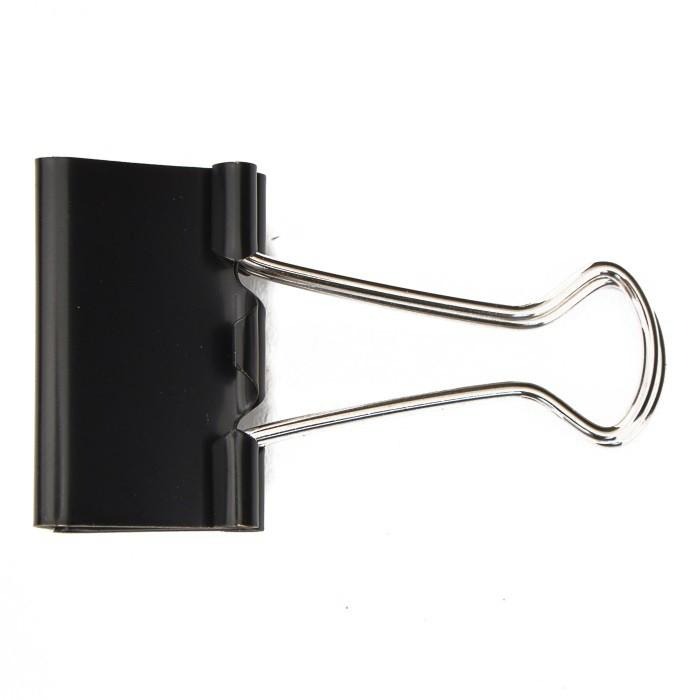 長尾夾 225 黑色長尾夾 25mm*12入 燕尾夾 蝴蝶夾 文書 家用 好固定.多用途喔-細節圖4