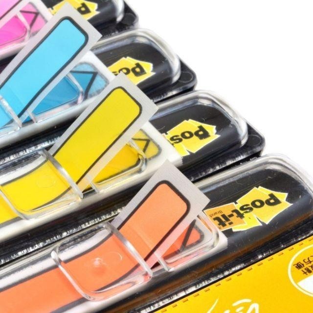 3M 抽取式 黑框 箭頭標籤 684-4 螢光4色 (膠質.可書寫)-細節圖4