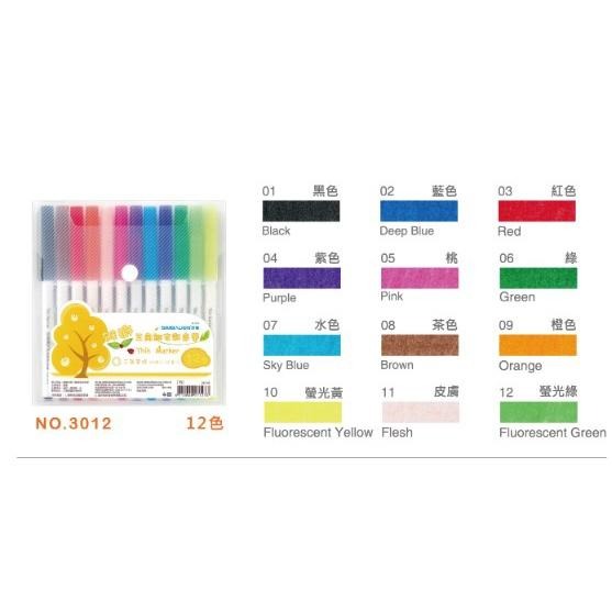 奶油獅 三角 細字 彩色筆 12色 / 24色 / 36色 #3012 #3024 #3026 膠盒裝-細節圖4