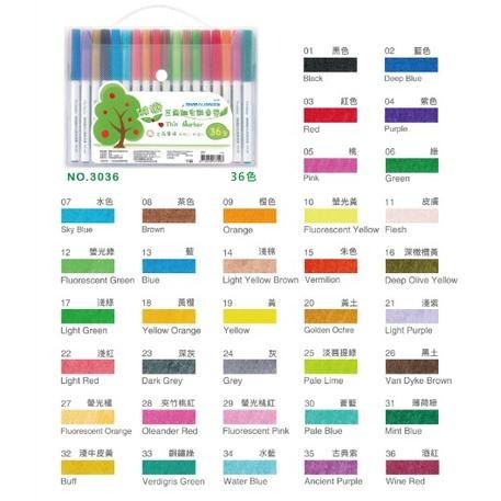 奶油獅 三角 細字 彩色筆 12色 / 24色 / 36色 #3012 #3024 #3026 膠盒裝-細節圖6