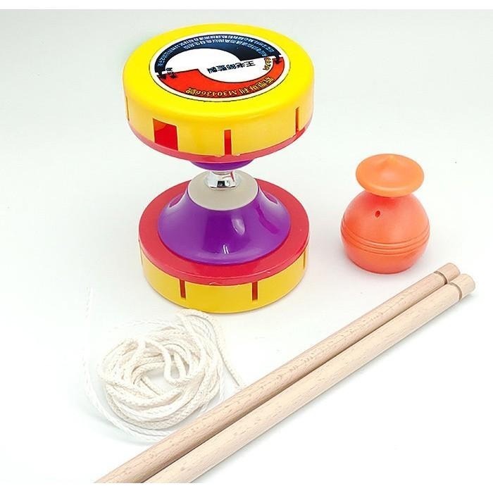 扯鈴 中 新型三合一 #180 ( 響鈴、單頭響鈴、陀螺 )(直徑10cm)-細節圖6