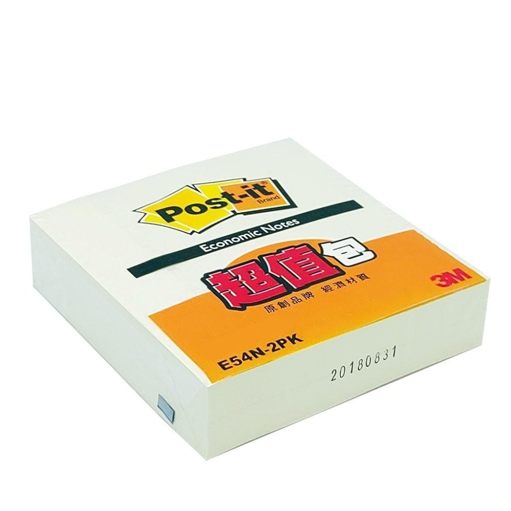 【現貨】【3M】利貼 E54N-2PK 可再貼便條紙 與654規格相近 限量超值包 不傷紙 便條紙-細節圖2