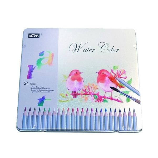 色鉛筆  水性色鉛筆 MONA鐵盒裝 70506 彩色筆 12色 / 24色 / 36色 / 48色 鉛筆-細節圖6