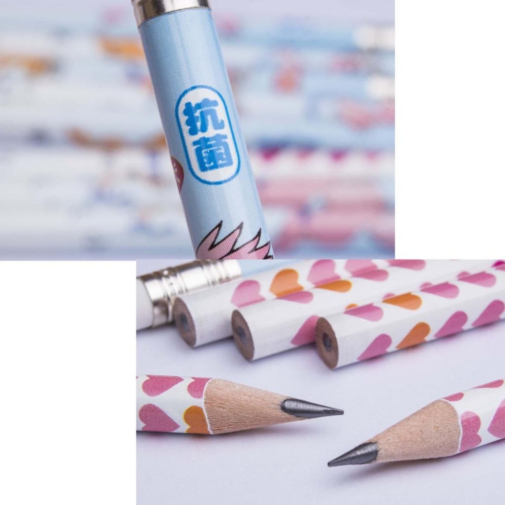 利百代 三角鉛筆 細桿CB-105-HB勵志塗頭 CB-310-2B壽司西遊記 CB-102(B)(2B)小天使抗菌鉛筆-細節圖9