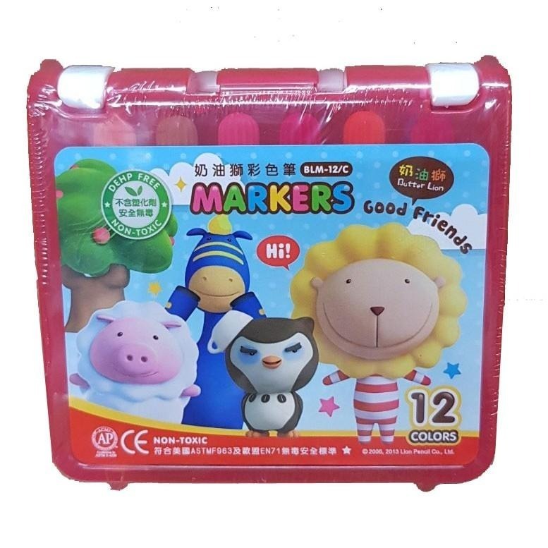 【現貨】奶油獅彩色筆 BLM-12色 .24色.36色 48色 彩色筆 奶油獅 雄獅 畫畫 畫圖 美勞-細節圖3