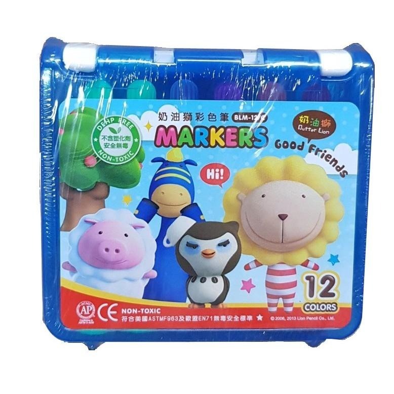 【現貨】奶油獅彩色筆 BLM-12色 .24色.36色 48色 彩色筆 奶油獅 雄獅 畫畫 畫圖 美勞-細節圖4