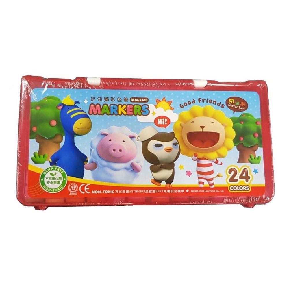 【現貨】奶油獅彩色筆 BLM-12色 .24色.36色 48色 彩色筆 奶油獅 雄獅 畫畫 畫圖 美勞-細節圖6