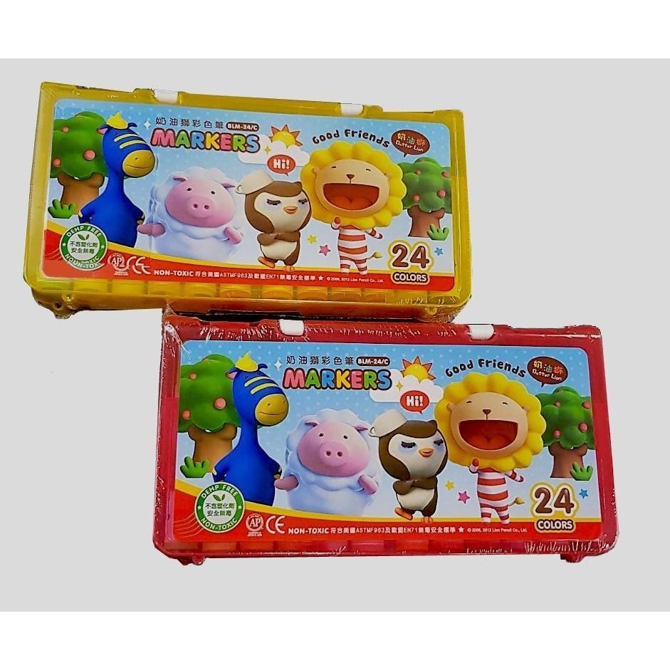 【現貨】奶油獅彩色筆 BLM-12色 .24色.36色 48色 彩色筆 奶油獅 雄獅 畫畫 畫圖 美勞-細節圖7