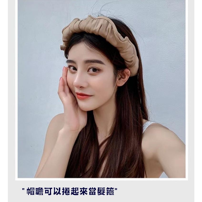 台灣現貨 遮陽髮圈兩用帽 遮陽帽 防曬帽 遮陽兩用帽 髮箍遮陽帽 漁夫帽 遮陽空頂帽 空頂帽 髮箍 海邊遮陽 渡假遮陽-細節圖7