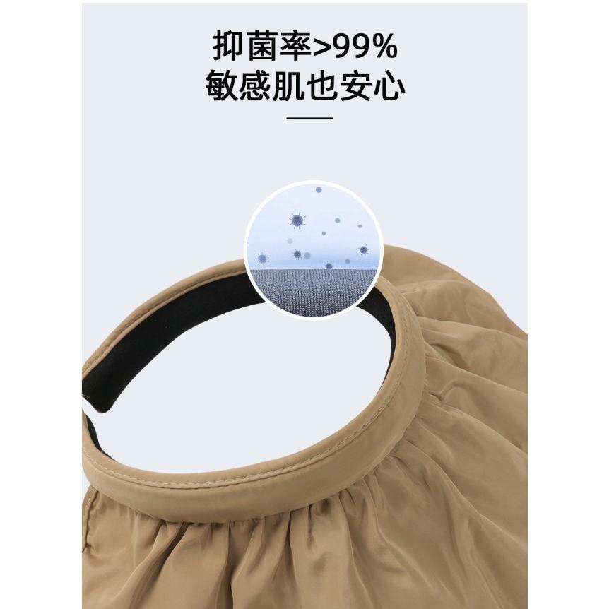 台灣現貨 遮陽髮圈兩用帽 遮陽帽 防曬帽 遮陽兩用帽 髮箍遮陽帽 漁夫帽 遮陽空頂帽 空頂帽 髮箍 海邊遮陽 渡假遮陽-細節圖9