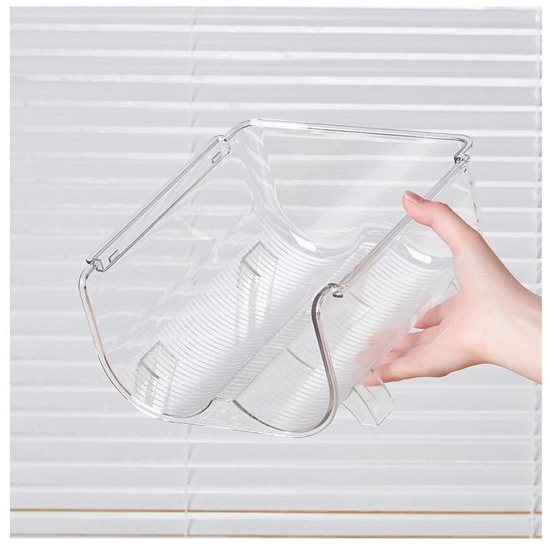 台灣現貨 保溫杯收納架 保溫杯收納 透明水杯置物架 冰箱收納架 飲料收納架 疊加水杯架 家用杯架 水壺收納架 紅酒收納架-細節圖5