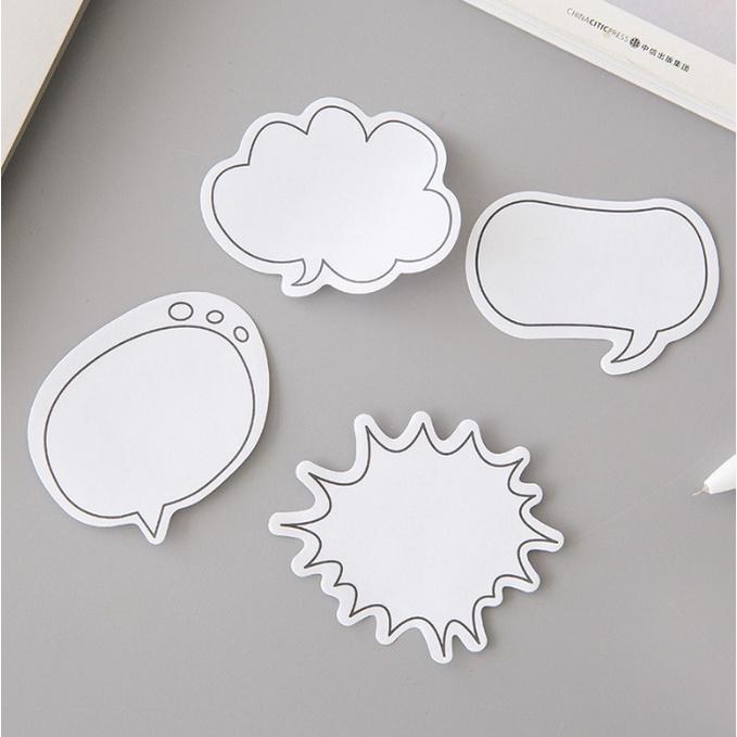 台灣現貨 創意對話框便利貼 便利貼 對話框便利貼 便條紙N次貼 對話框 備忘錄 N次貼 創意便利貼 便條紙 標籤貼 辦公-細節圖2