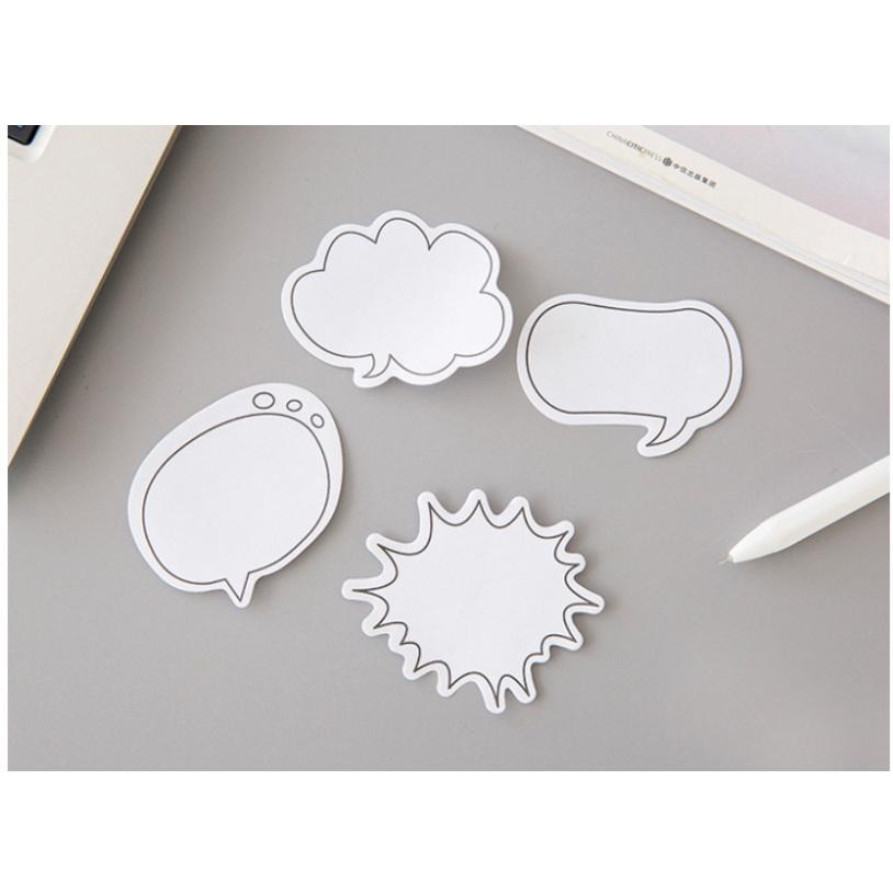 台灣現貨 創意對話框便利貼 便利貼 對話框便利貼 便條紙N次貼 對話框 備忘錄 N次貼 創意便利貼 便條紙 標籤貼 辦公-細節圖7