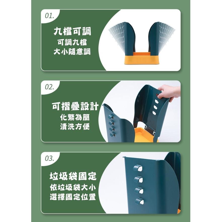 台灣現貨 擴展收納垃圾桶 擴展垃圾桶 收納垃圾桶 垃圾桶 可調式垃圾桶 開合垃圾桶 變形垃圾桶 窄型垃圾桶 居家垃圾桶-細節圖7