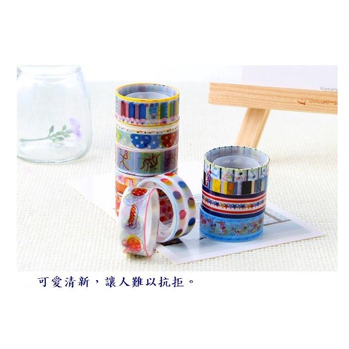 台灣現貨 彩色卡通diy手帳膠帶 手帳膠带 diy手帳膠帶 彩色手帳膠帶 手帳貼紙 手帳 紙膠帶 膠帶 DIY 彩色膠帶-細節圖5