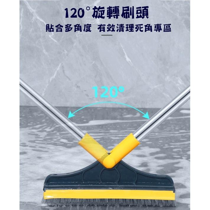 台灣現貨 隙縫地板清潔刷 兩用地板清潔刷 隙縫清潔刮板刷 廁所浴室地板刷 角落地板刷 廁所地縫刷子神器 地板刷 刮水器-細節圖8