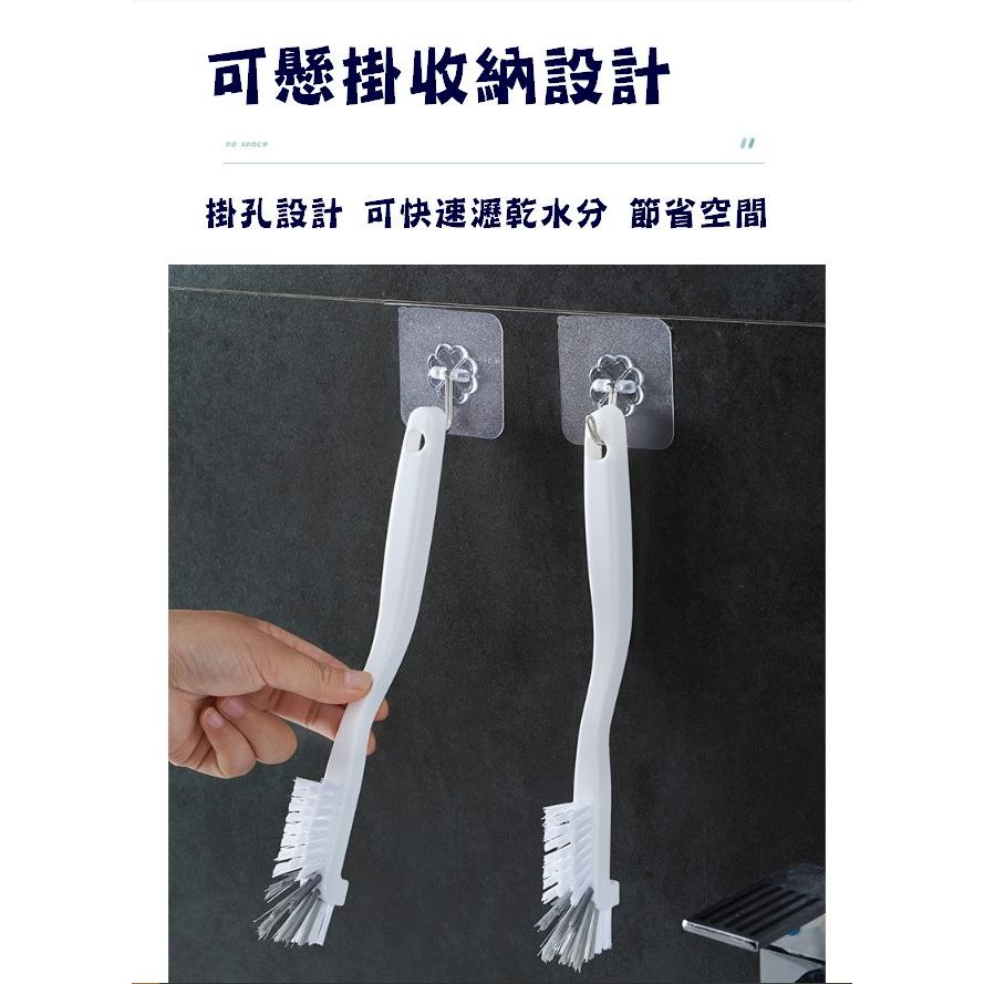 台灣現貨 日式杯子彎頭刷 彎頭刷 杯子刷 杯刷 小刷子 長柄清潔刷 奶瓶刷 清潔刷 海綿刷 刷子  凹槽刷 菜籃刷-細節圖6