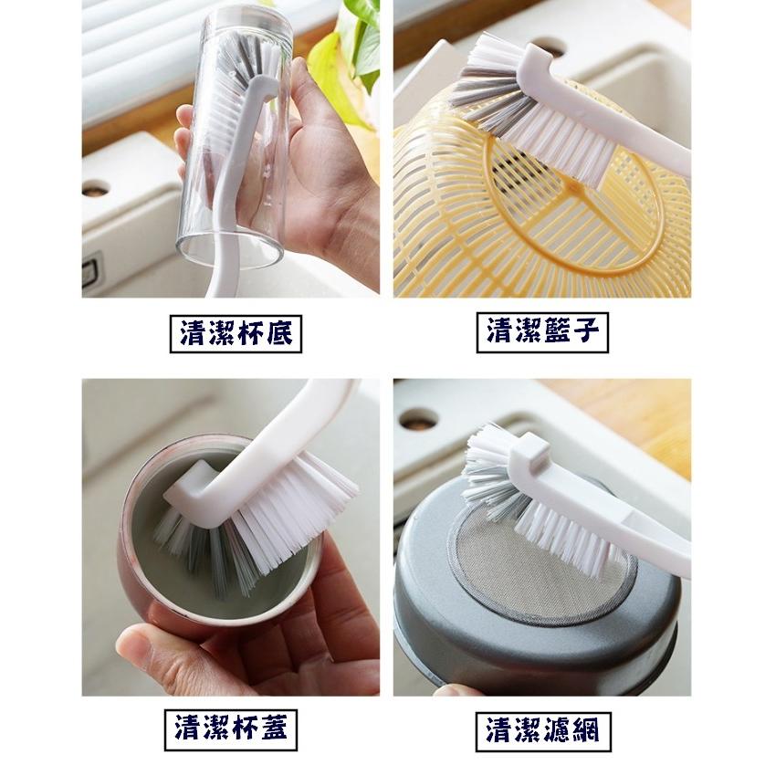台灣現貨 日式杯子彎頭刷 彎頭刷 杯子刷 杯刷 小刷子 長柄清潔刷 奶瓶刷 清潔刷 海綿刷 刷子  凹槽刷 菜籃刷-細節圖8