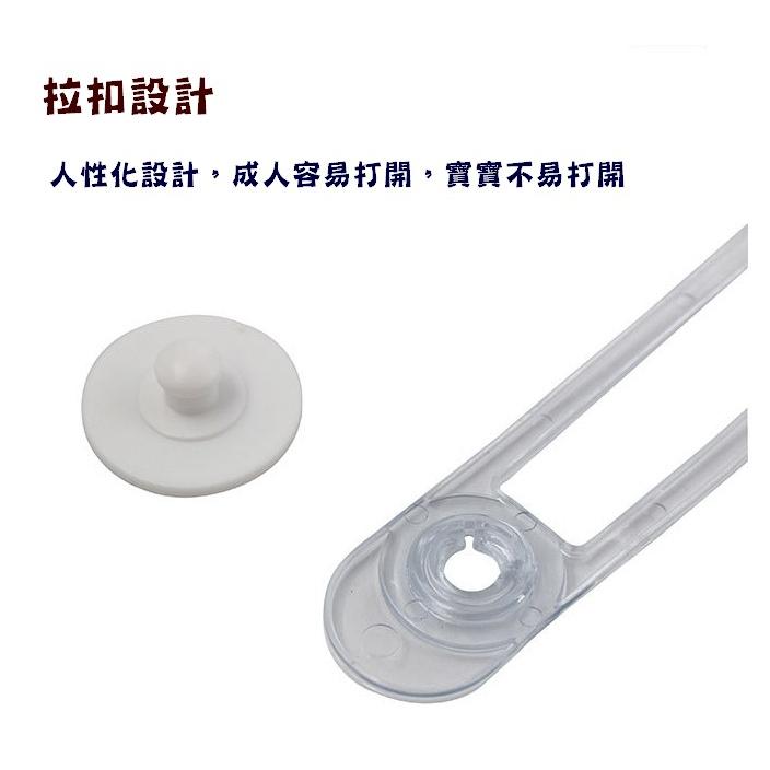 台灣現貨 兒童安全扣鎖 兒童安全鎖 防手安全鎖 防夾手透明冰箱抽屜安全鎖 雙邊鎖扣 寶寶鎖 防開鎖 抽屜鎖 櫃子鎖-細節圖3