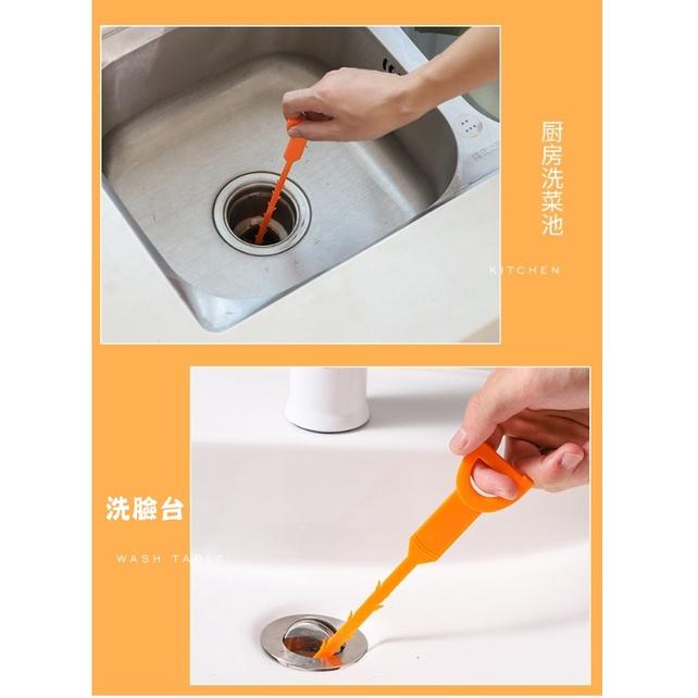 台灣現貨 水管疏通器 水管清理器 毛髮清理器 下水道疏通 清潔勾 疏通器 水槽防堵清潔 排水口水槽毛髮堵塞疏通器 疏通器-細節圖7