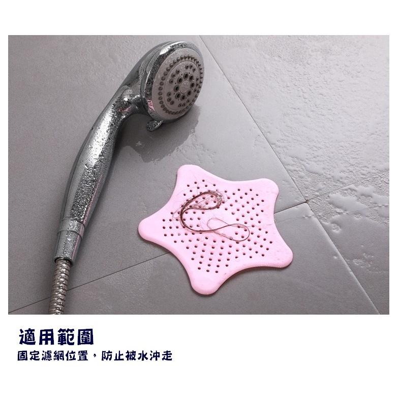 台灣現貨 吸盤排水口過濾網 星星吸盤排水孔過濾網 排水孔過濾網 排水孔過濾 水槽防堵防臭地漏墊 廚房浴室排水口濾網-細節圖3
