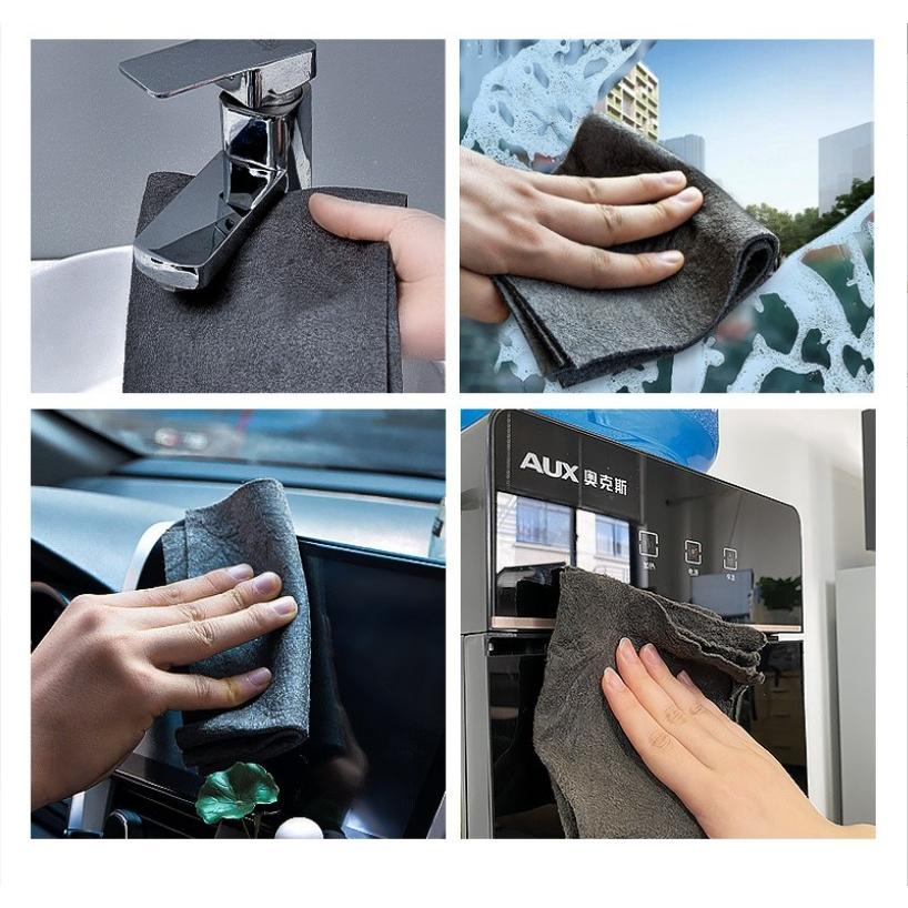 台灣現貨 擦玻璃魔力布 清潔抹布 魔力布 無痕抹布 擦玻璃神器 不易掉毛吸水毛巾 廚房洗碗布 擦車布 吸水布 吸水毛巾-細節圖6