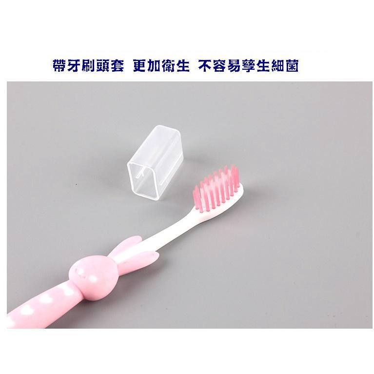 台灣現貨 可站立兒童牙刷 吸盤牙刷 兒童牙刷 可站牙刷 軟毛牙刷 小頭軟刷毛 寶寶牙刷  四入兒童牙刷 兔子牙刷 小牙刷-細節圖4