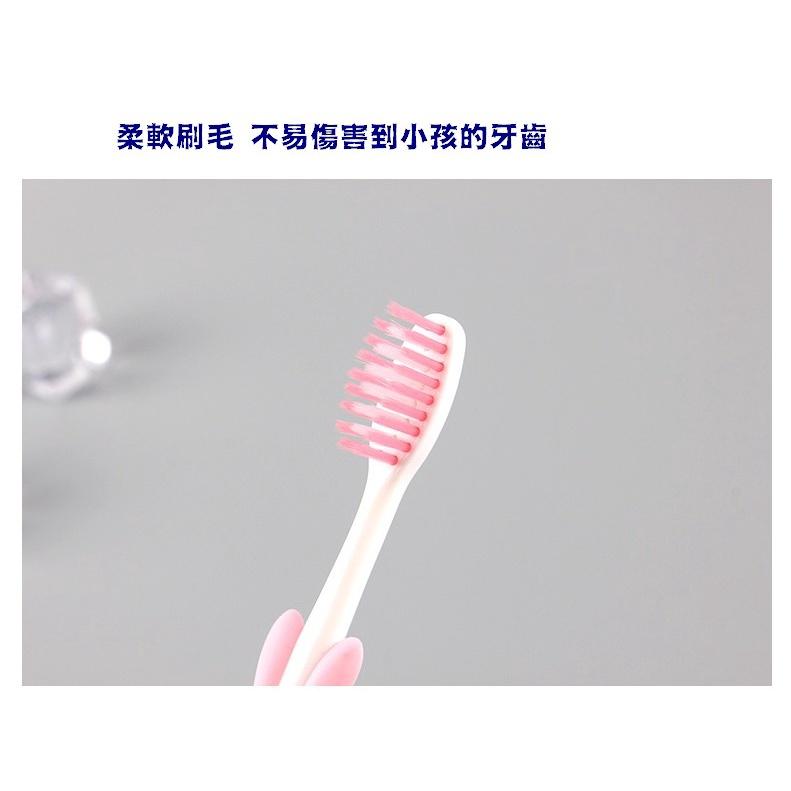 台灣現貨 可站立兒童牙刷 吸盤牙刷 兒童牙刷 可站牙刷 軟毛牙刷 小頭軟刷毛 寶寶牙刷  四入兒童牙刷 兔子牙刷 小牙刷-細節圖5