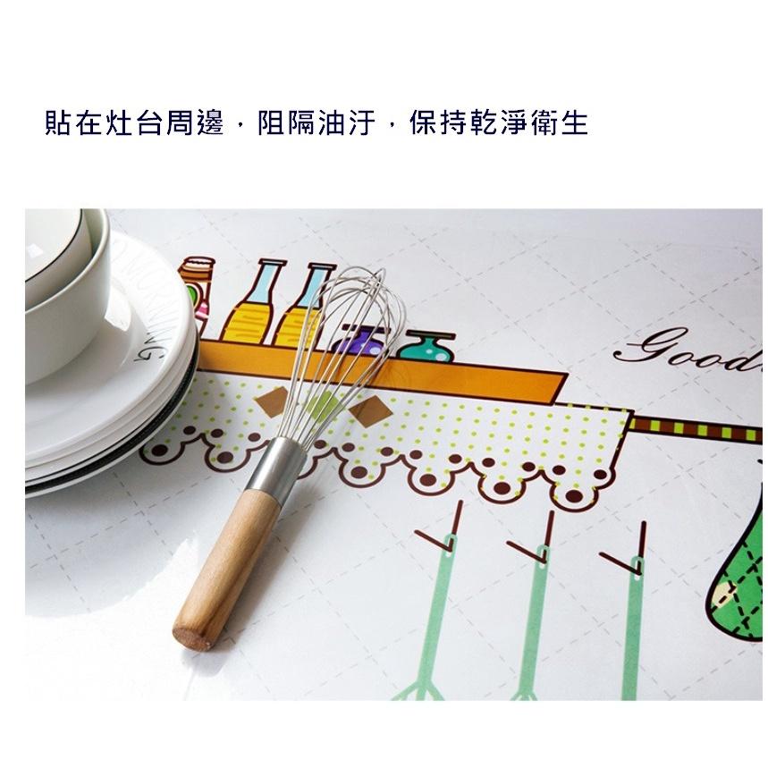 台灣現貨 廚房防油汙噴濺透明貼紙 防油汙貼紙 防油貼紙 廚房防汙貼 防油汙 防水貼 家用櫥櫃貼 防油煙貼紙 防水牆紙-細節圖6