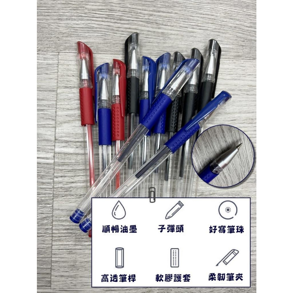 台灣現貨 子彈中性筆 0.5mm中性原子筆 中性原子筆 原子筆 紅筆 藍筆 黑筆 辦公文具 文具禮品 學生文具 好寫筆-細節圖2