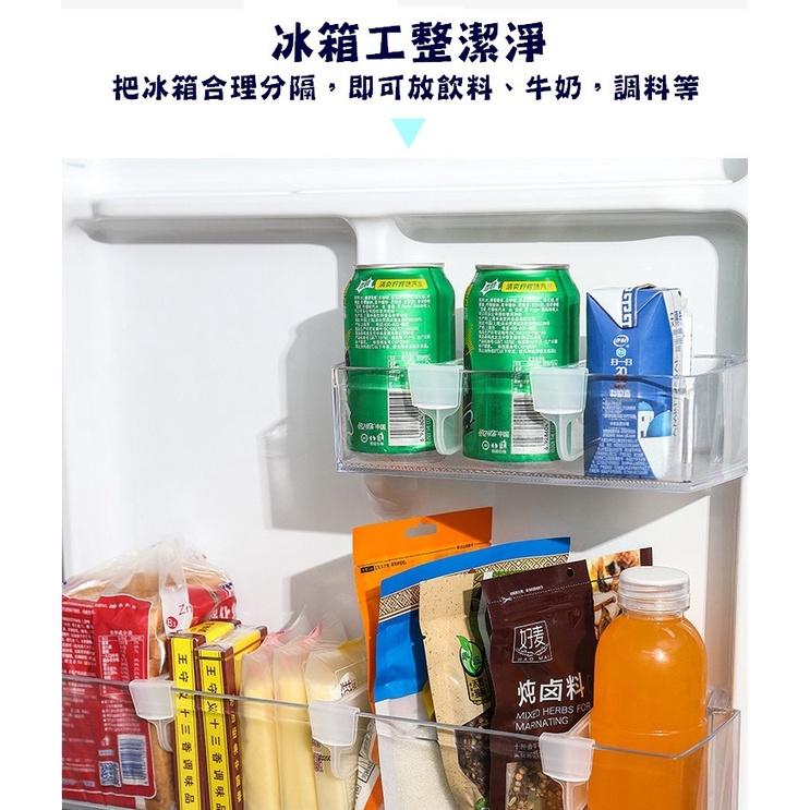 台灣現貨 冰箱分隔夾  冰箱分隔板 冰箱收納 分格整理格 收納分隔板 冰箱分隔卡扣 抽屜分隔板 分格整理格 冰箱側門分格-細節圖7