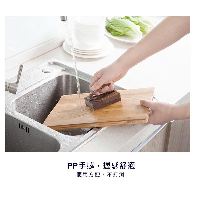 台灣現貨 可拆卸帶柄海綿金剛刷 雙面刷 鋼砂海綿 魔力擦 除鐵鏽垢 刷碗洗鍋 去污神器  鍋底除垢 鍋底刷 帶柄金剛刷-細節圖7