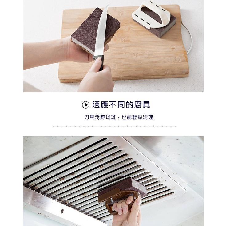 台灣現貨 可拆卸帶柄海綿金剛刷 雙面刷 鋼砂海綿 魔力擦 除鐵鏽垢 刷碗洗鍋 去污神器  鍋底除垢 鍋底刷 帶柄金剛刷-細節圖8